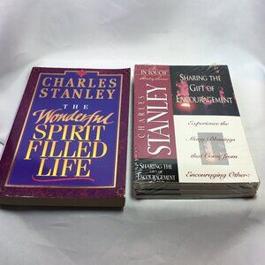 The in Touch Study Series: Charles Stanley Book Lot of 5 With 4 New In Case